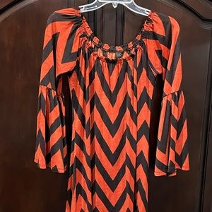 Black and orange dress / tunic